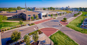 A photo of the 16 Tech Innovation District in Indianapolis.